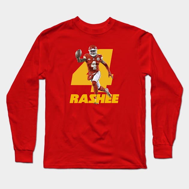 Rashee Rice Chiefs Long Sleeve T-Shirt by Super Secret Villain